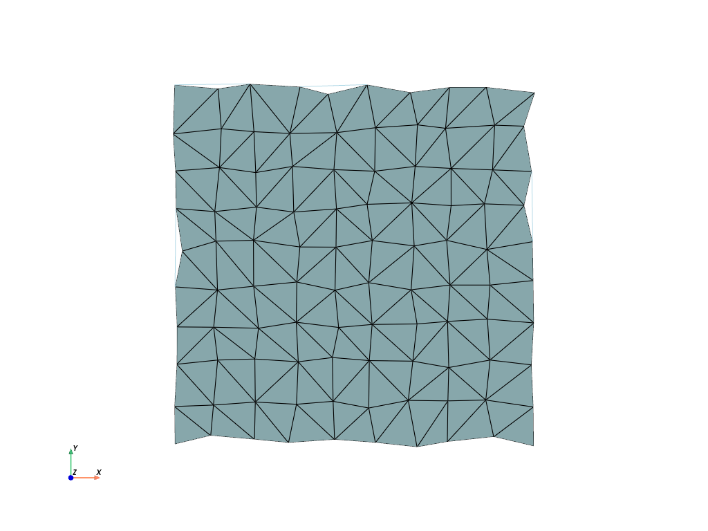 d create tri surface
